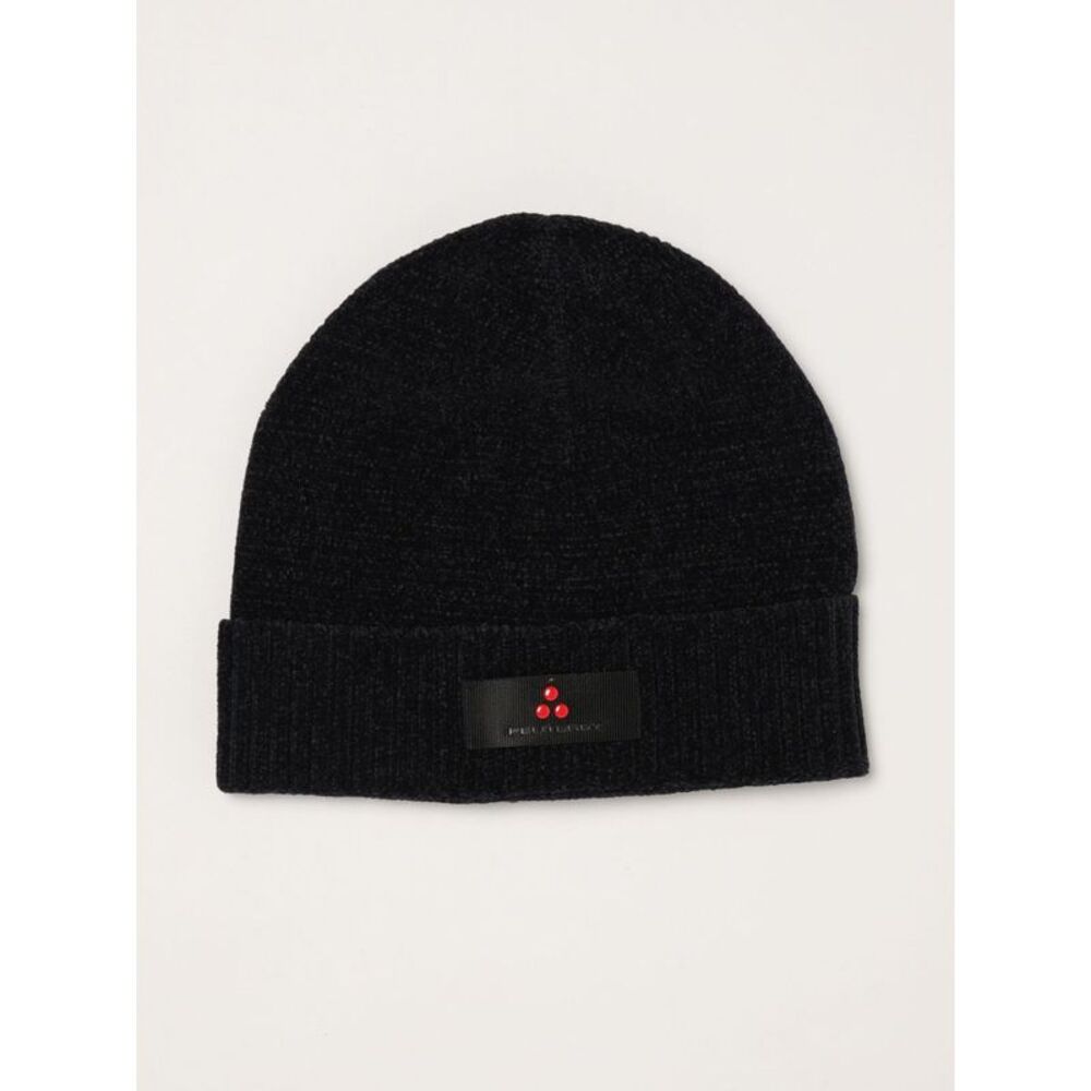 Peuterey Men Peuterey Technical Fabric Beanie With Cuff And Logo Application